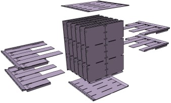 Bandanstellung Shelf CAD Modell